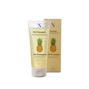 Limpiador Facial Espumoso con 5% de Piña, Hidratante, Limpieza Profunda Suave, Aclarante, Control de Grasa, Refrescante, Uso Diario - Product Image 1