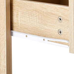 Side <strong>Table</strong> Wood Accent <strong>Table</strong> <strong>Rattan</strong> for Living Room Bedroom <strong>Bedside</strong> <strong>Table</strong> With Two Drawers Fashion - Product Image 4