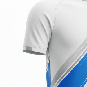 ชุดฟุตบอลแบบยูนิเซ็กซ์พร้อมกางเกงขาสั้น ชุดเซ็ตสองชิ้นพรีเมียมสำหรับเล่นเซิร์ฟ ชุดฝึกซ้อมฟุตบอล แห้งเร็ว ชุดกีฬา รับผลิตตามแบบ OEM - Product Image 5