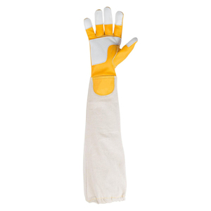 Guantes de Apicultura Profesionales, Guantes de Seguridad Duraderos de Cuero con Puño Extendido para Trabajos en Colmenas, OEM al por Mayor - Product Image 2