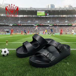 Sandalias de EVA moldeadas por inyección con temática de eventos futbolísticos mundiales para la fabricación de sandalias al por mayor y colaboración a largo plazo. - Product Image 3