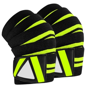 Bandes de genou réglables pour la musculation, nouvelle arrivée, entraînement en salle de sport, bandes élastiques personnalisées, protection du genou en silicone respirante, OEM - Product Image 1