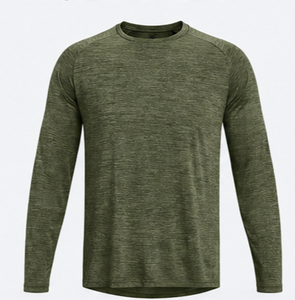 เสื้อรัดรูปแขนยาวสำหรับผู้ชาย ผ้าฝ้าย 100% แห้งเร็ว เย็นสบาย ตะเข็บเรียบ ป้องกันแสงแดด สำหรับกีฬาทางน้ำและบราซิลเลียนยิวยิตสู - Product Image 3
