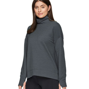 Women Solid Color <b>Mock</b> <b>Neck</b> <b>Top</b> Long Sleeve Slim Fit Basic Casual T-Shirt for Winter - Product Image 5