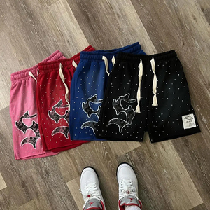 กางเกงขาสั้นวินเทจสไตล์ใหม่ ซักแบบหนา ฟอกสีซีด ดีไซน์ใหม่ สตรีทแวร์ ผ้าฝ้าย 100% สกรีนโลโก้ตามสั่ง ผ้าหนา สำหรับผู้ชาย - Product Image 4