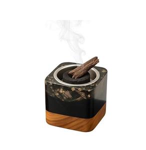 Quemador de Incienso Bakhoor con Aroma a Madera de Oud y Caramelo, Forma de Cuenco Decorativo con Interior Metálico, Decoración Artística y Cultural para Mesa - Product Image 2