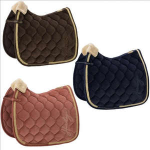 Tapis de selle pour cheval en coton écologique de haute qualité, durable, polyvalent, taille et couleur personnalisables, fabricant indien pour l'équitation - Product Image 2