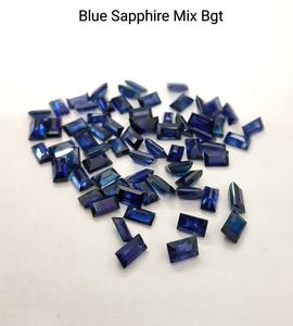 พลอยไพลินสีน้ำเงินธรรมชาติทรงกลมเจียระไนแบบเหลี่ยมเพชรพลอยสำหรับทำเครื่องประดับ - Product Image 5