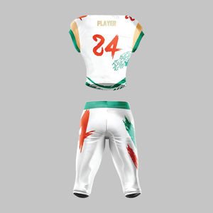 Ensemble de maillots de football américain OEM personnalisés vente en gros ensemble de maillots de football américain respirant sublimé équipe jeunesse collège tenue d'entraînement simple - Product Image 2