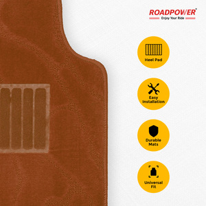 ROADPOWER (RP-MAT-188) Alfombrillas universales premium de 5 piezas para coche, para asientos delanteros y traseros, protegen el vehículo de la suciedad - Product Image 4