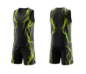 Uniforme de Baloncesto Duradero, Tela Sublimada, Conjunto Deportivo Personalizado, Jersey y Pantalones Cortos, Ropa Deportiva para Hombres, Mujeres y Jóvenes - Product Image 6