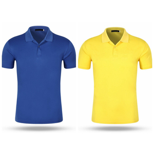 Polos de sport pour hommes haute performance en polyester tricoté, respirants, extensibles, anti-plis et anti-transpiration pour le golf et le tennis - Product Image 1