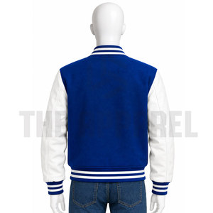 New Men's Varsity <b>Jacket</b> Fashion Design Wine Blue Varsity Baseball <b>Jacket</b> Men's Wool Brand Leather Selves <b>Jacket</b> For Men - Product Image 2