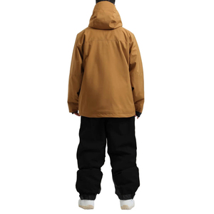 Combinaison de ski unisexe grande taille imperméable et coupe-vent pour le ski et le snowboard - Ensemble veste et pantalon gris pour l'extérieur en hiver - Tex - Product Image 3