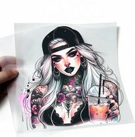 Étiquettes de vêtements pour transfert DTF pour patchs de vêtements à capuche, support de presse à chaud, logo personnalisé, transfert facile, prêt à expédier