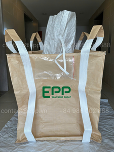 Sacs FIBC en PP de 1000 kg (tonne) en vrac, mètre cube, blancs, tubulaires, certifiés ISO9001, personnalisables, pour l'agriculture et la construction, Jumbo, EPP Vietnam - Product Image 3