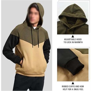 Sudaderas con Capucha Extra Grandes para Hombre, de Algodón, con Diseño de Moda, Bordadas e Impresas a Contraste, de Buena Calidad - Product Image 6