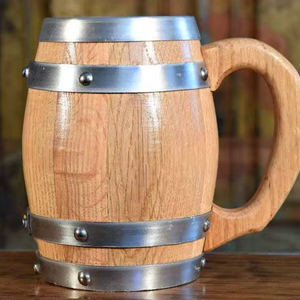 Verre à shot en bois style vintage - Compatible lave-vaisselle et écologique pour les fêtes - Product Image 1