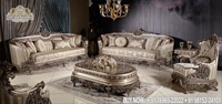 Ensemble de canapés de salon personnalisable, style Maharaja traditionnel, 8 places, en teck massif moderne, réglable, style antique, mobilier de maison