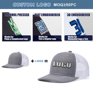 Gorra de Béisbol Personalizada con Logotipo para Hombre, con Perforación Láser, Multicolor, Estilo Trucker de Perfil Alto - Product Image 2