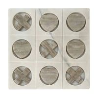 Meilleure Vente : Plateau de Jeu Tic Tac Toe de Luxe en Marbre Fait Main, Décoration de Table pour Collection d'Aménagement Intérieur Haut de Gamme