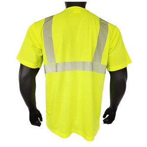 เสื้อยืดโพลีเอสเตอร์คอตตอนแบบสะท้อนแสงสำหรับงานอุตสาหกรรม OEM/ODM แขนสั้น คอกลม สำหรับทุกเพศ - Product Image 3