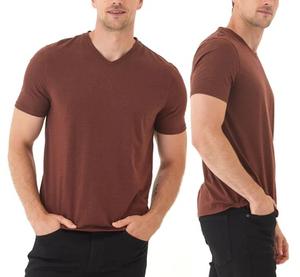 T-shirt col V unisexe en coton 100% de haute qualité 210 g/m² à manches courtes, personnalisable avec logo, pour hommes et femmes - Product Image 5