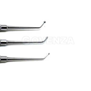 Juego de 3 Pulidores Dentales Manuales de Acero Inoxidable de Doble Punta para Amalgama y Composite con Empuñadura Ergonómica - Product Image 4