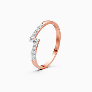 Bague de fiançailles pour femme en platine fine plaquée or 18 carats avec diamants naturels taille marquise couleur G certifiée IGI - Product Image 6