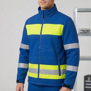 Everyday Wear Stretch Water Resistant Breathable Reflective <b>Softshell</b> Workwear <b>Jacket</b> Windproof Comfortable Lightweight Casual - Product Image 5