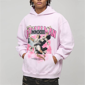 OEM Men's Screen Printed <b>Custom</b> Hoodie Breathable High Quality Cotton Fleece Pullover Men's Sweatshirt With <b>Custom</b> Design - Product Image 1