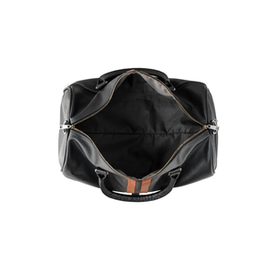 Sac de voyage en cuir véritable de qualité supérieure, grande capacité, sac de week-end, sac de nuit avec bandoulière, sac de sport durable marron - Product Image 5