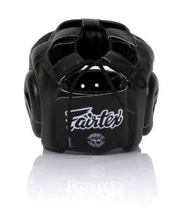 Protège-tête de boxe intégral Fairtex noir personnalisé en cuir de vachette, équipement d'entraînement protecteur - Product Image 5