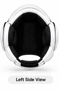 Casque de boxe en cuir blanc General Industries, confortable et écologique, pour MMA, kickboxing, karaté, entraînement et sparring. - Product Image 2