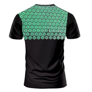 Camiseta Deportiva Unisex de Cuello Redondo, Ajustada, de Nailon/Algodón, Transpirable, con Estampado de Serigrafía - Product Image 3