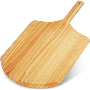 Tabla Redonda para Pizza de Madera de Alta Calidad con Asa, Plato de Servir de Madera Sólida Premium para Uso en la Cocina, Tabla de Cortar Ecológica - Product Image 4
