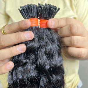 100% brut vierge indien crépus bouclés Remy Extensions de cheveux vague lâche non traité cuticule aligné en gros usine cheveux humains - Product Image 1