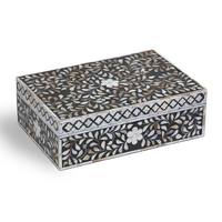 Boîte à bijoux sur mesure de haute qualité avec incrustation de nacre par Blossom Craft India