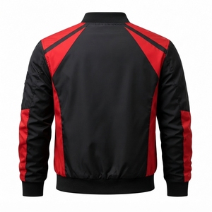 New 2026 Hot Selling Men's High Street <b>Waterproof</b> Bomber Jackets with Stand Collar Winter OEM Service Custom Size - Product Image 2