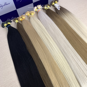 Extensiones de Cabello Virgen a Granel, Cabello Humano Natural de Color Claro, la Mejor Calidad, Puntas de Queratina, Cinta Adhesiva, Venta al por Mayor, Cabello Brasileño Crudo para Pelucas - Product Image 5