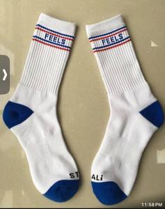 Custom Cotton Crew <b>Socks</b> Pattern with Signature Logo Placement Casual Designer Collection - Product Image 5