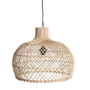 Pantalla de Lámpara de Ratán Natural Tejida a Mano, Estilo Boho, Lámpara Colgante Hecha a Mano para Decoración del Hogar, Restaurante o Cafetería - Product Image 6