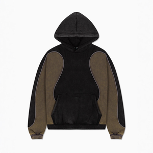 Sudadera con Capucha Oversize para Hombre, Diseño Color Block, Manga Raglán, Felpa de Algodón, Estilo Casual para Otoño, con Bolsillos - Product Image 4