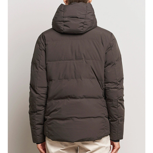Promotion Nouveau Style Veste matelassée légère personnalisée pour homme, coupe oversize, avec capuche et col montant, chauffante pour l'hiver, Vente en gros - Product Image 4