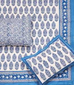 Custom Printed Bed Sheets Wholesale Premium Pure Cotton Fabric Luxury Hand Block Print <b>Bedding</b> Set Hotel Supply Factory - Product Image 3
