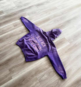 Sweats à capuche personnalisés pour hommes Streetwear sérigraphie hiver surdimensionné à capuche Vintage Heavyweight Zipper Distressed ensemble - Product Image 3