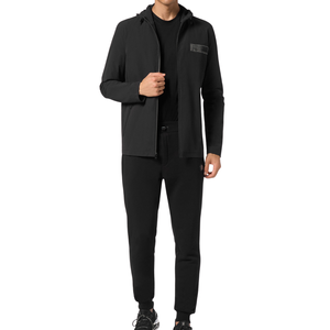 Sweat à capuche athlétique pour homme en laine 100% pour l'hiver, léger, fermeture éclair intégrale, respirant, vêtements de sport, impression numérique 2024 - Product Image 2