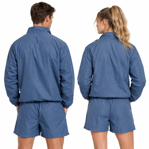 Men Streetwear Jacket With Half Zip <b>Top</b> And Casual Breathable Outdoor Windbreaker Drawstring Jacket Wholesale USA men's jackets - Product Image 4