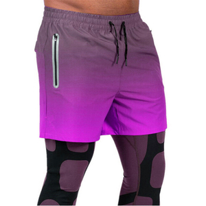 Pantalones Cortos Deportivos Casuales de Verano para Hombre, 100% Algodón, Cintura Alta, Cierre de Cremallera, Cintura Elástica, Largo hasta la Rodilla - Product Image 4