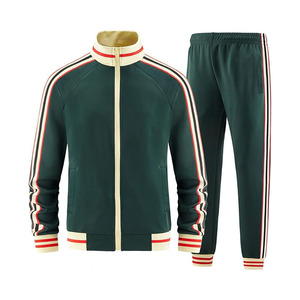 Men Track Suits <b>Sets</b> Long Sleeve Full-zip Sweatsuit Active Jackets and Pants 2 Piece Outfits - Product Image 1